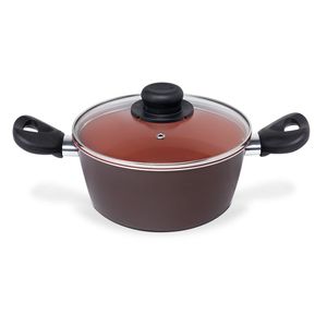 Caçarola Multiflon Terracota Antiaderente de Alumínio - 20cm