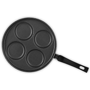 Frigideira Multiflon Gourmet 4 Ovos Antiaderente de Alumínio