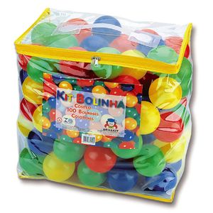Brinquedo Braskit kit Bolinhas - 100 unidades
