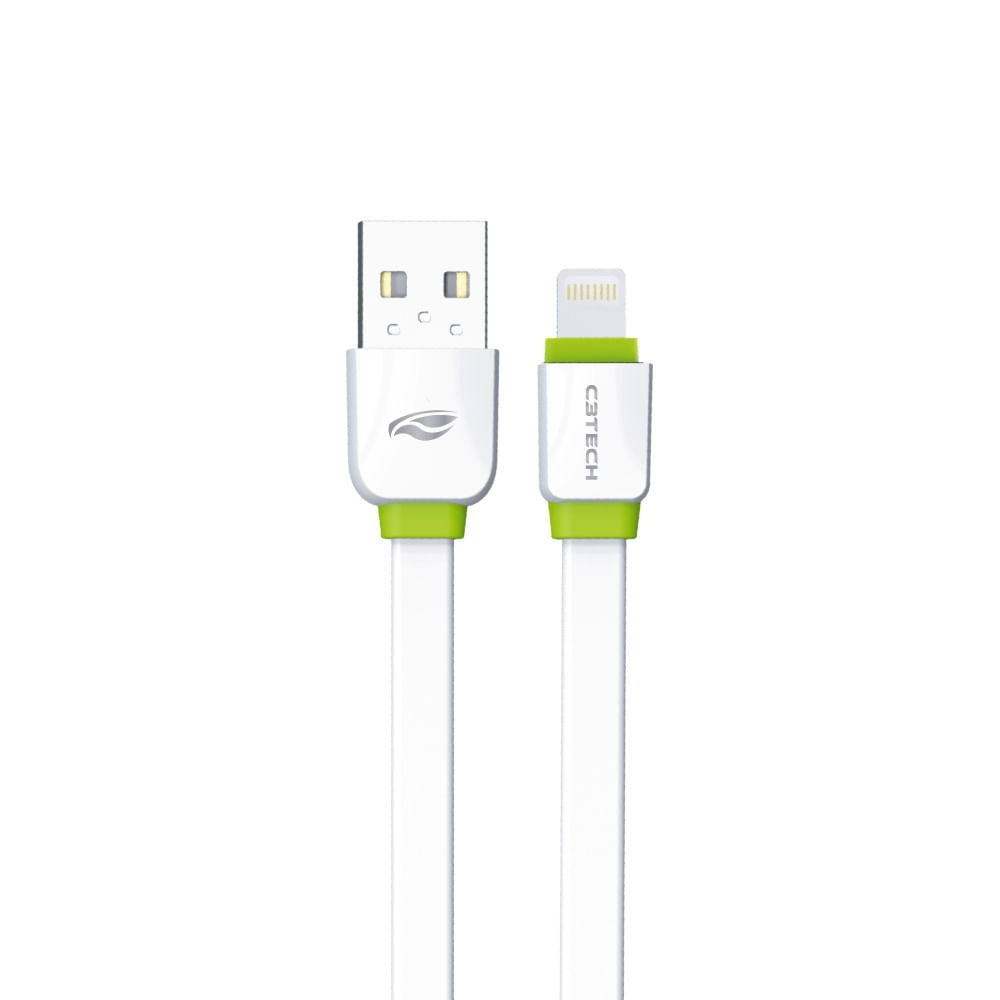 Cabo USB-Lightning CB-110WH Branco C3Tech