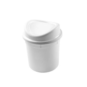 Lixeira Plasvale Basculante para Pia Branca - 2,7 Litros