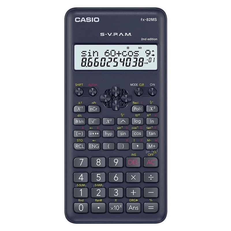 Calculadora Cientifica Padrão 12 Dígitos FX-82MS-2 Preto - Casio