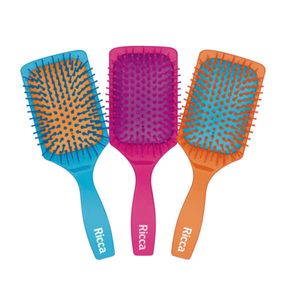 Escova de Cabelo Ricca Color Block Racket