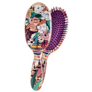Escova de Cabelo Belliz Oval Florescer