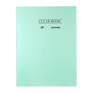 Pasta Catálogo 40 Folhas A4 Clear Book Pastel Verde - YES