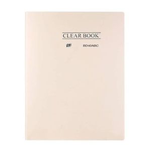 Pasta Catálogo 40 Folhas A4 Clear Book Pastel Bege - YES