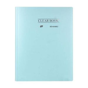 Pasta Catálogo 40 Folhas A4 Clear Book Pastel Azul - YES