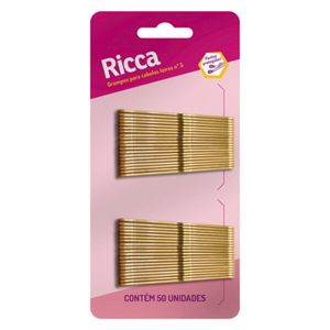 Grampo de Cabelo Ricca Loiro n°05 - 50UN