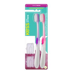 Pack Escova Dental Kess Extreme Clear - 2UN