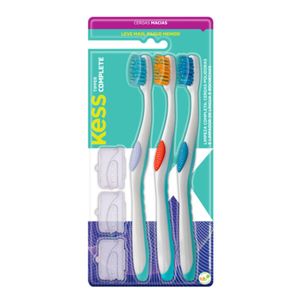Pack Escova Dental Kess Complete Tipper - 3UN