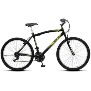Bicicleta Colli CB500 Aro 26 18 Marchas Freio V-Brake Preto Fosco