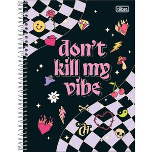 Caderno Espiral Capa Dura Universitário 10 Matérias Capricho 160 Folhas - Tilibra