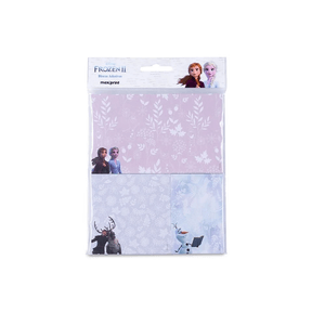 Bloco Adesivo Maxprint Kit Frozen 3 blocos 128mm x 76mm, 76mm x 76mm, 51mm x 76mm 150 Folhas