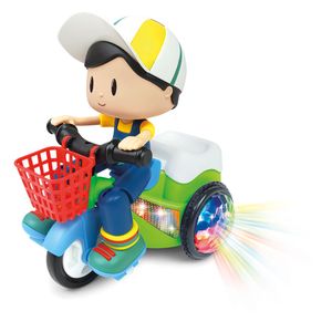 Bob no Triciclo Dm Toys Bate e Volta - DMT5971