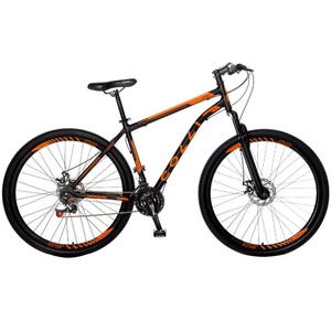 Bicicleta Colli Athena Aro 29 21 Marchas com Freio a Disco Preto Fosco/Laranja Neon