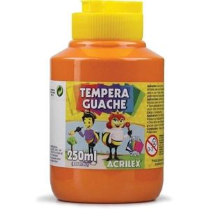 Tempera Guache Acrilex Laranja - 250ml