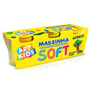 Massinha de Modelar Acrilex Soft 3 Cores - 150g