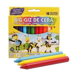 Big Giz de Cera Acrilex com 12 Cores - 112g