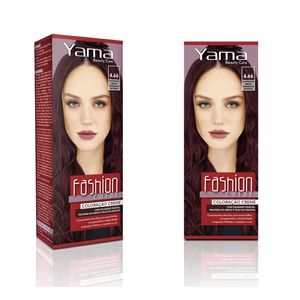 Coloraçao Yamá Fashion Color Beauty Care 4.66 Castanho Médio Vermelho Intenso - 60g