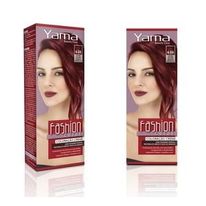 Coloração Yamá Fashion Color Beauty Care 6.26 Louro Escuro Irisado Vermelho - 60g