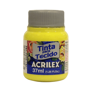 Tinta Acrilex para Tecido Amarelo Limão - 37ml