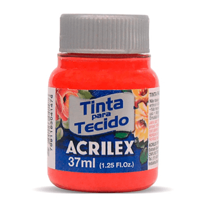 Tinta Acrilex para Tecido Fosca Vermelho Vivo - 37ml