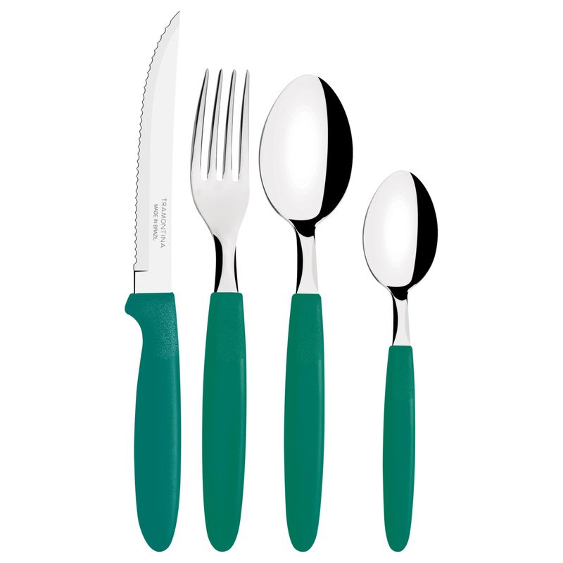 faqueiro-tramontina-ipanema-em-aco-inox-cabos-de-polipropileno-verde-esmeralda-e-pote-plastico-24-pecas-1