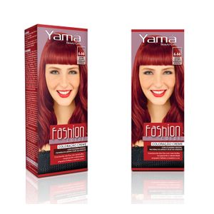 Coloração Yamá Fashion Color Beauty Care 6.66 Louro Escuro Vermelho Intenso - 60g