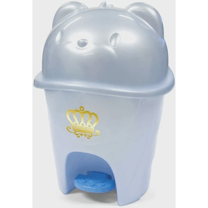 Lixeira Infantil Adoleta Bebê com Pedal Fofura Majestic Azul Real - 6,5 Litros