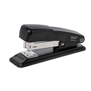 Grampeador de Metal BRW para 20 Folhas - Preto