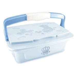 Organizador Infantil Adoleta Bebê com Alça  Majestic Azul Real -  5,6 Litros