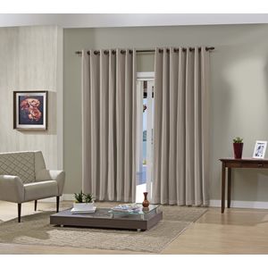 Cortina Pratika  Bella Janela Lisa Slim Taupe  2.60m x 1.70m