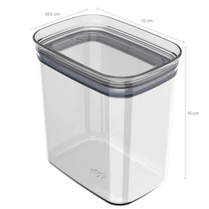 Organizador Hermético Ou Block Retangular Natural - 1,5 Litros
