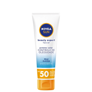 Protetor Solar Facial Nivea Sun Beauty Expert Pele Óleos FPS50 50ml