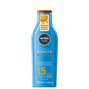 Protetor Solar Nivea Sun Protect e Bronze FPS15 200ml