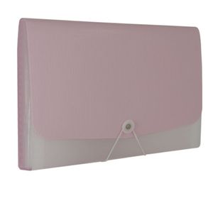 Pasta Sanfonada Polibras A4 12 Divisórias Colors Rosa Pastel