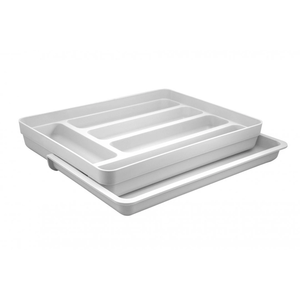 Organizador de Talheres com Extensor Logic Branco Fechado - OU