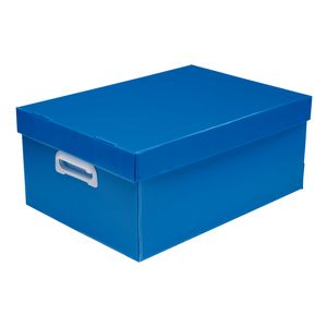 Caixa Organizadora Polibras The Best Box Grande Azul