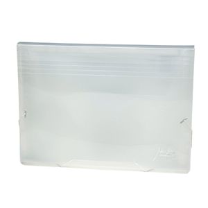 Pasta Sanfonada Polibras A4 12 Divisórias Cristal