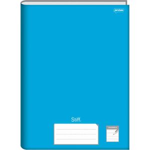 Caderno Brochura Universitário Jandaia Stiff Capa Dura Caligrafia Azul - 96 Folhas