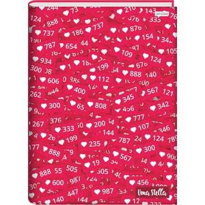Caderno Brochura Universitário Jandaia Stella Capa Dura - 80 Folhas