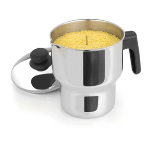 Cuscuzeira Fervedor Forma Inox Pequena com Alça Baquelite - 1,3 Litros