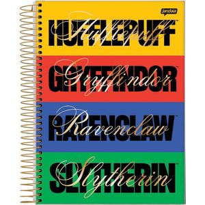 Caderno Espiral Colegial Jandaia Harry Potter Capa Dura - 80 Folhas