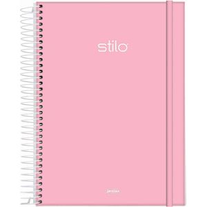 Caderno Espiral Colegial Jandaia Stilo Capa Dura - 80 Folhas
