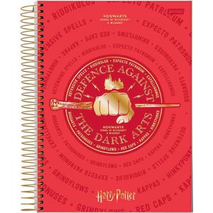 Caderno Espiral Universitário Jandaia Harry Potter Capa Dura - 96 Folhas