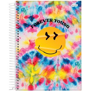 Caderno Espiral Universitário Jandaia Energy Color Capa Dura - 160 Folhas