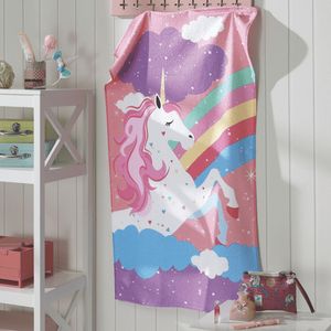 Toalha de Banho Döhler Felpudo Estampado Unicórnio 70cm x 115cm