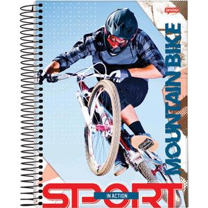 Caderno Espiral Universitário Jandaia Sport Capa Dura - 192 Folhas