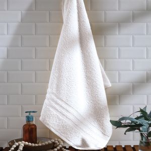 Toalha de Banho Döhler Felpudo Priori Liso 65cm x 130cm - Branco
