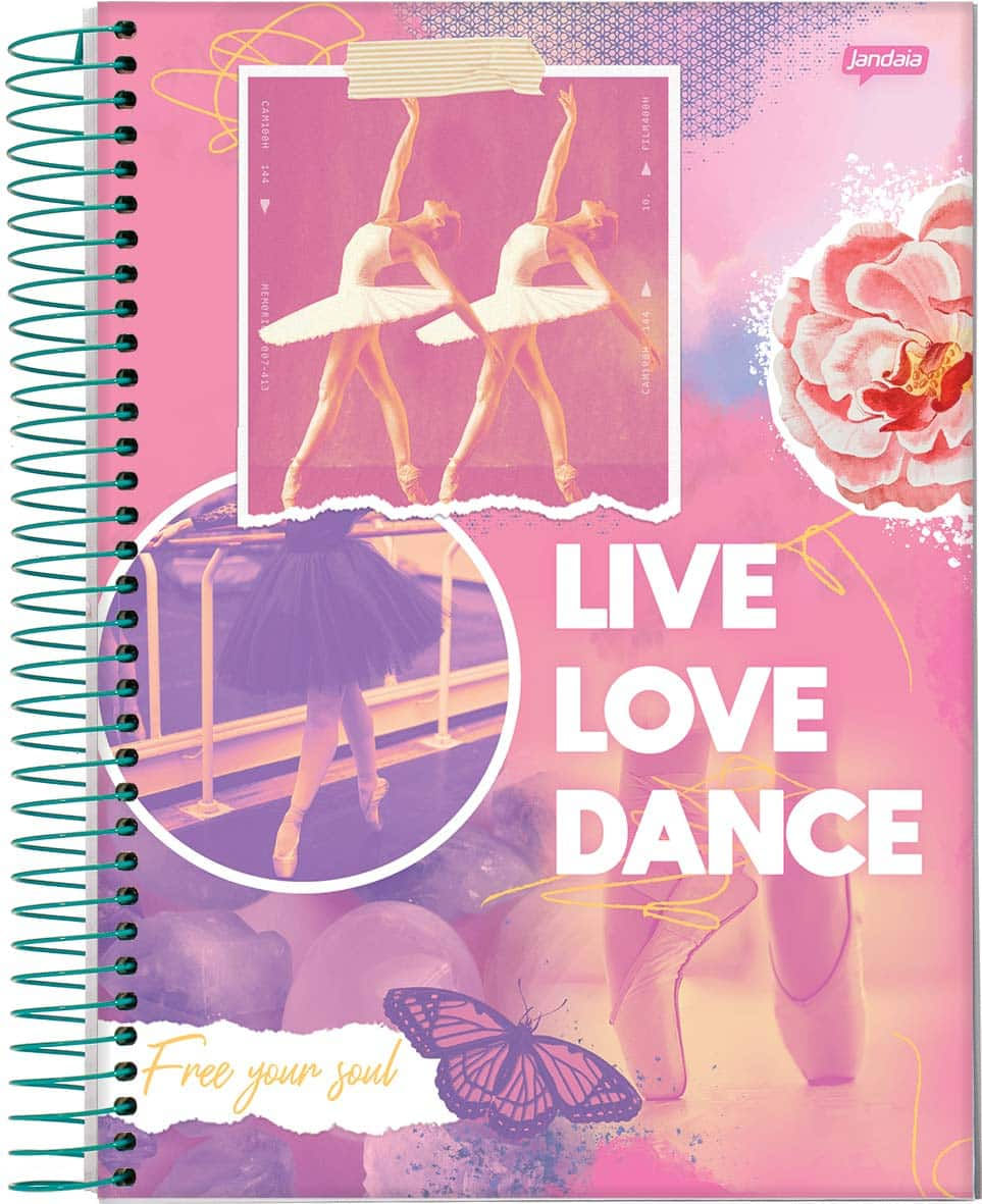 Caderno Espiral Universitário Jandaia Grip Capa Dura - 320 Folhas